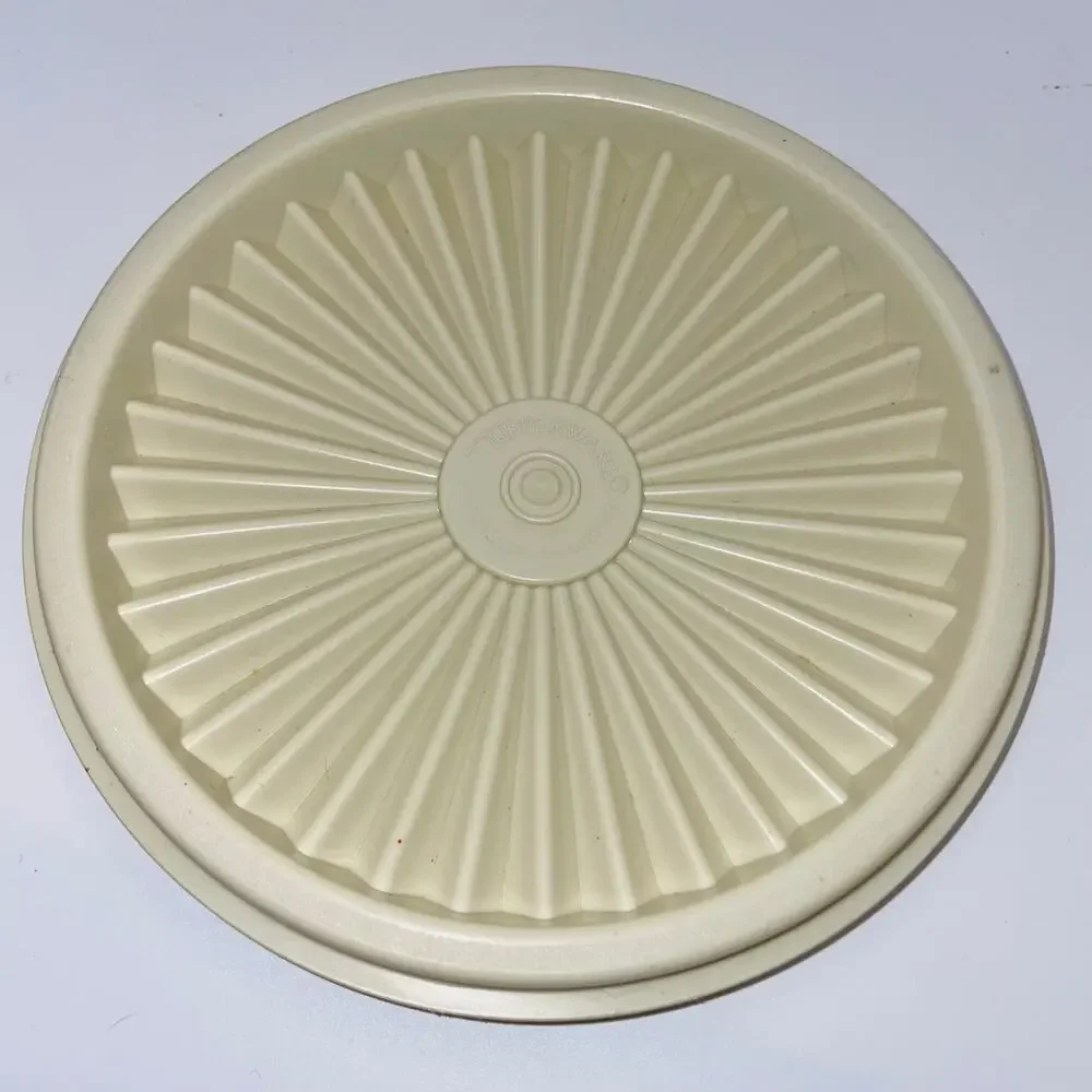 Tupperware Replacement Lid Cream Tan Servalier Starburst 5